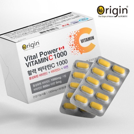 [오리진] 활력 비타민C 1000 (1600mg x 90정)