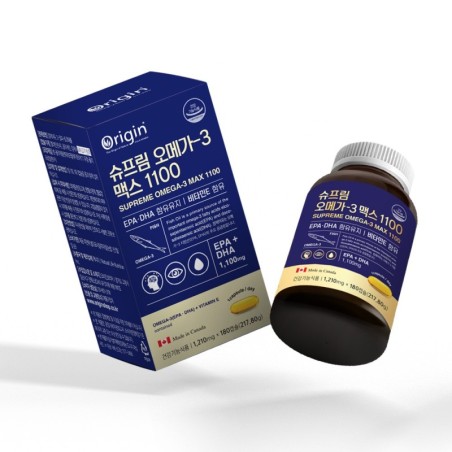[오리진] 슈프림 오메가3 맥스 1100 180캡슐